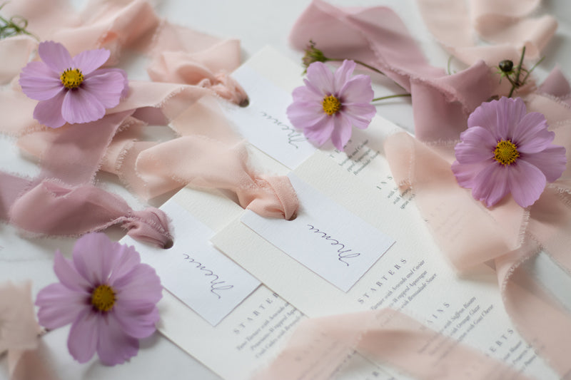 Cinta de chiffon 40mm x 10m - rosado