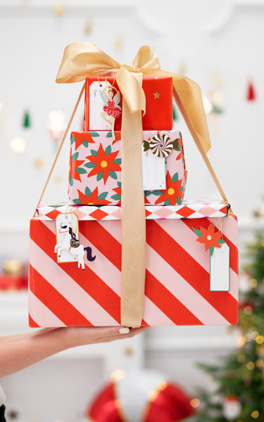 Tarjetas para regalos - Santa (12 unidades)