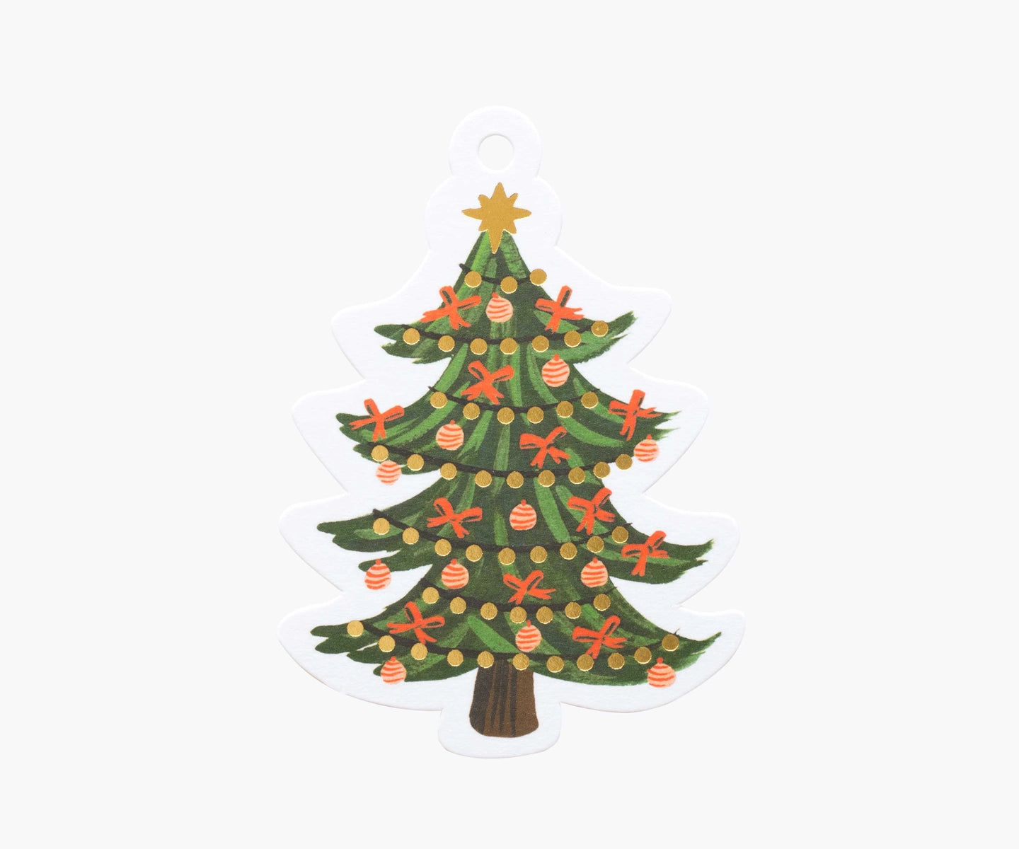 Tags para regalo - árbol de Navidad (8 unidades)