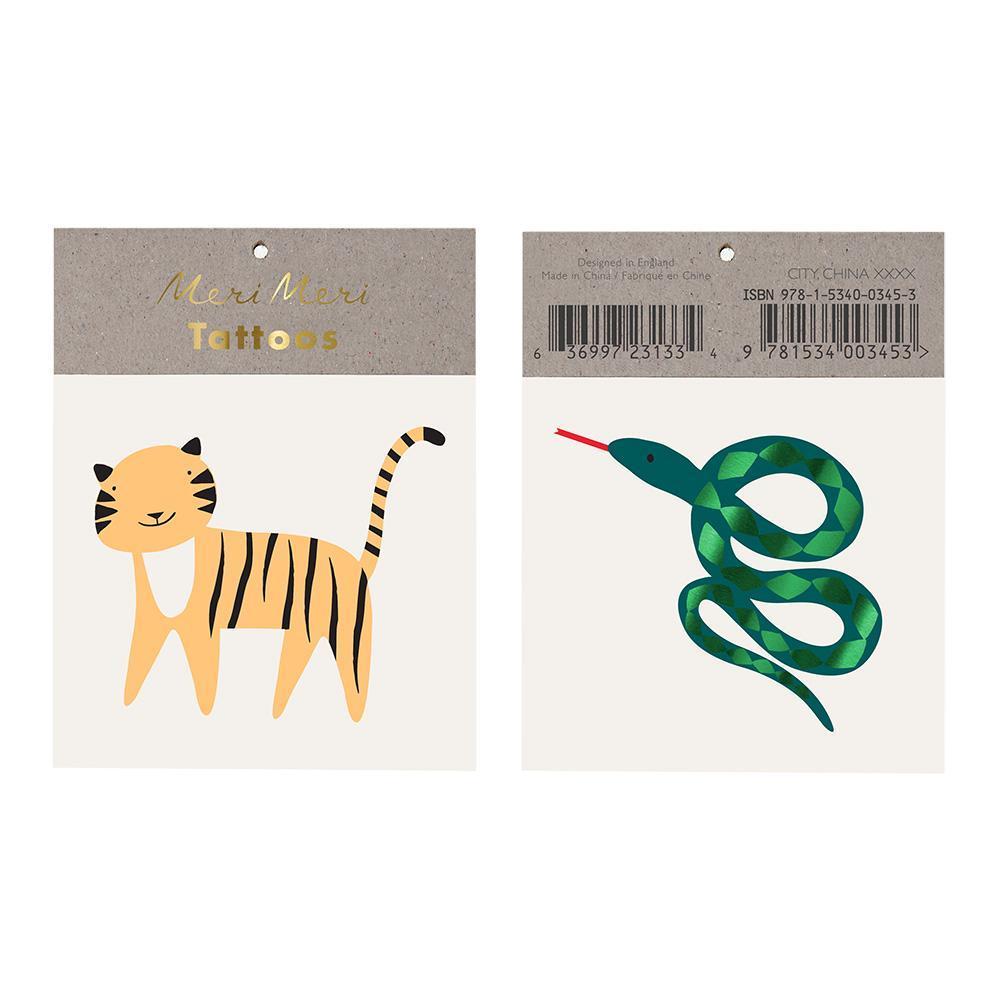 Tatuajes pequeños - animales de la selva