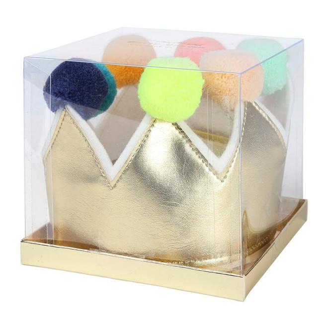 Corona - Pompones dorados