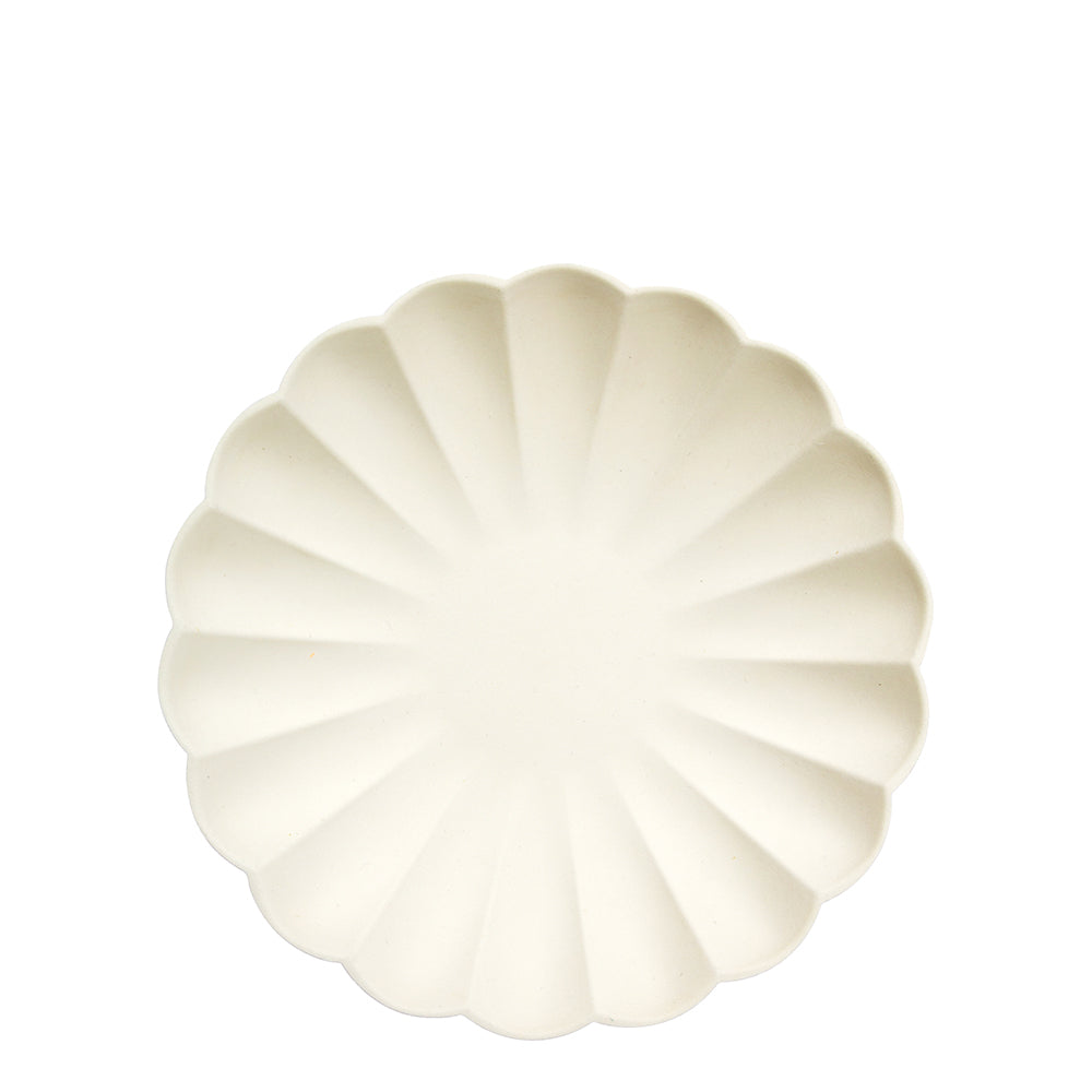 Simply Eco platos crema - pequeños