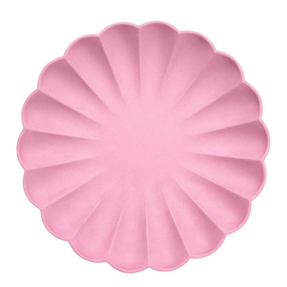 Simply Eco platos rosado oscuro - grandes