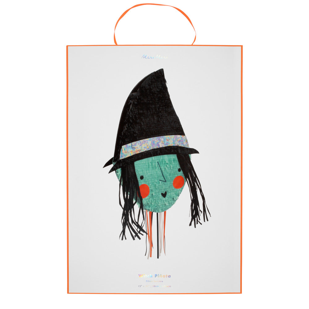 Piñata con forma de bruja