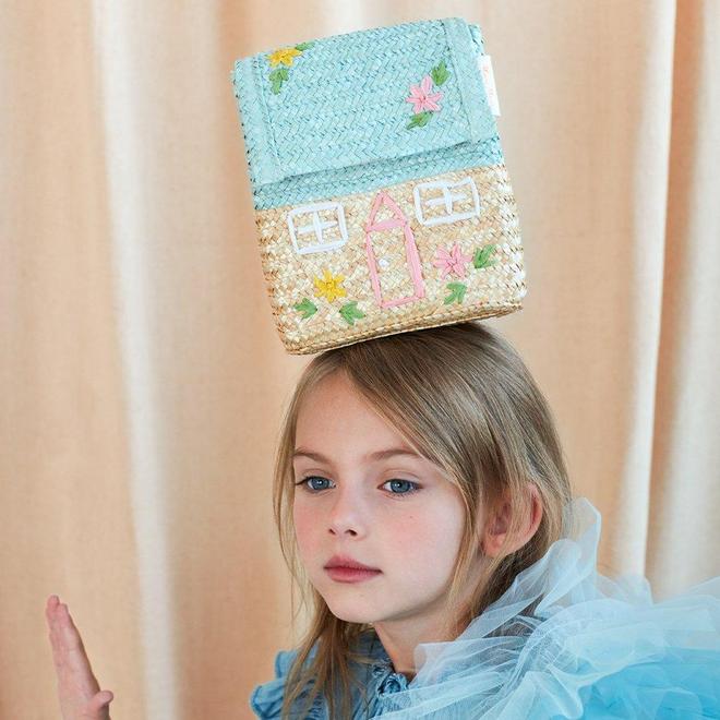 Bolsita - casita de raffia