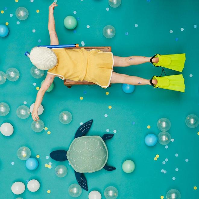 Muñeco tejido grande - tortuga de mar Louie