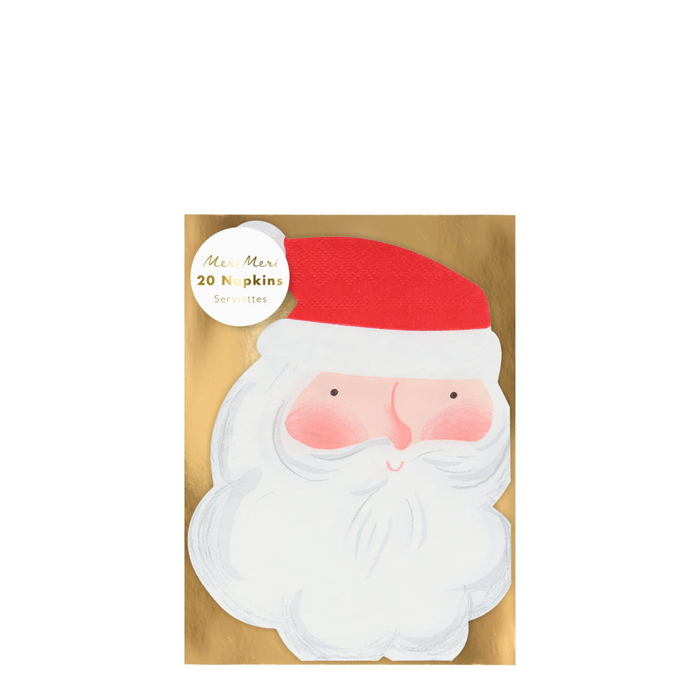 Servilletas con forma de Santa acuarela