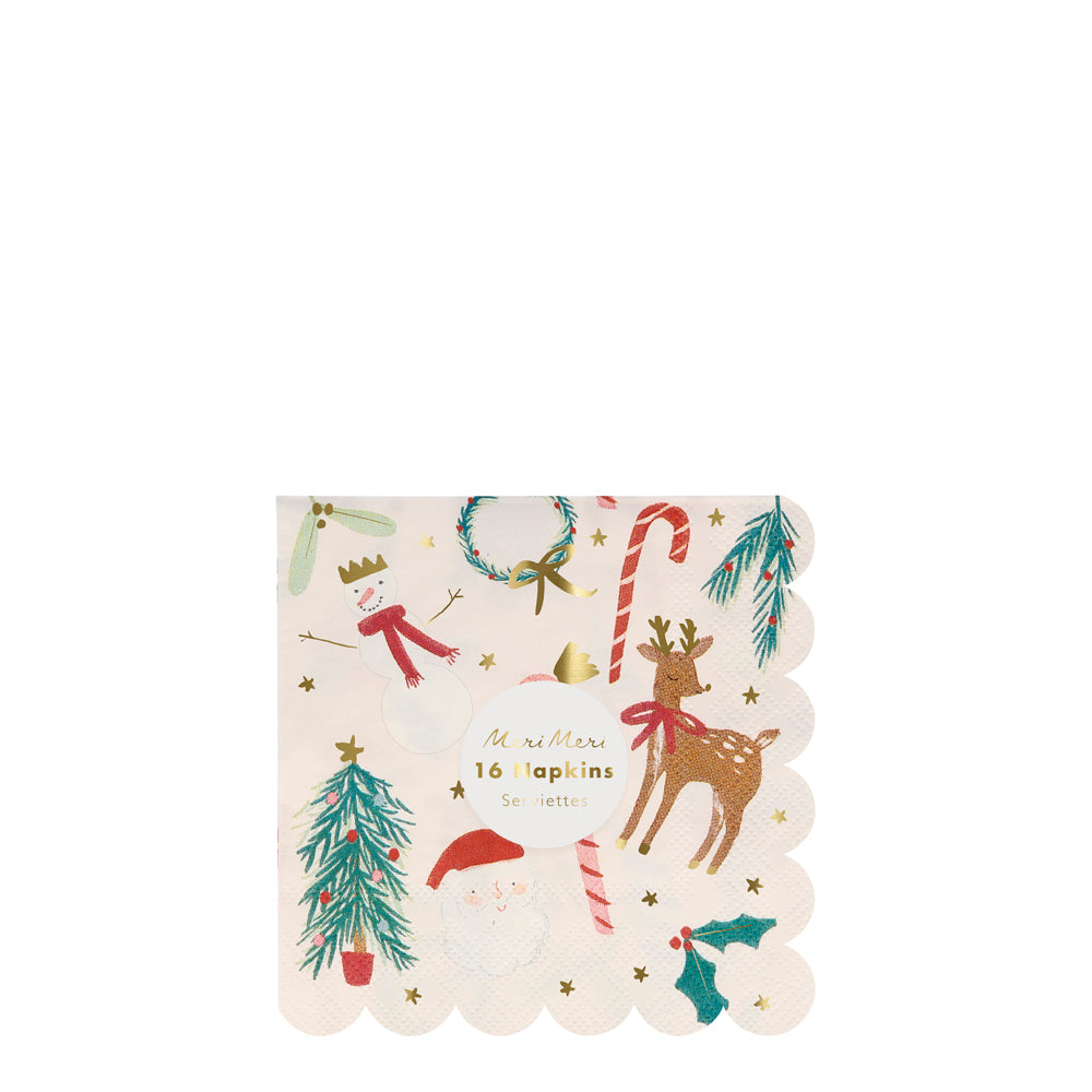 Servilletas motivos navideños - pequeñas