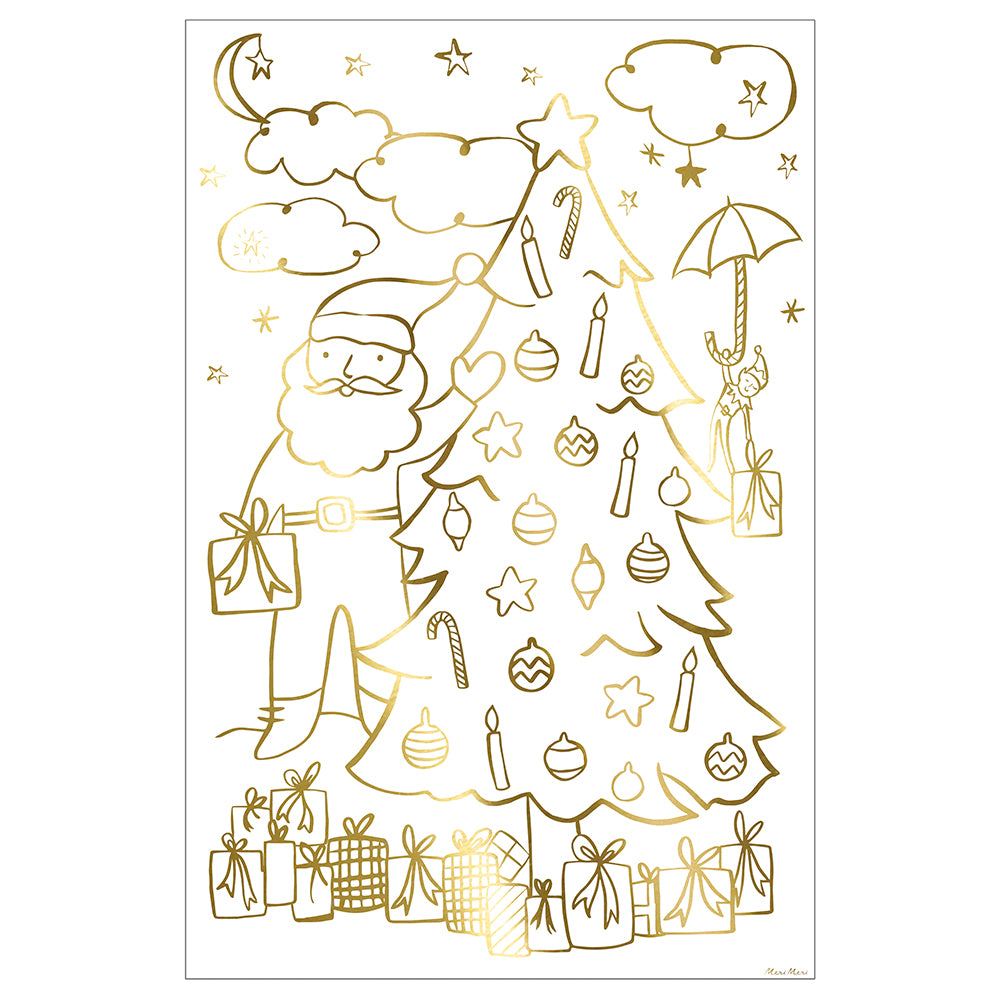 Poster para colorear - Navidad