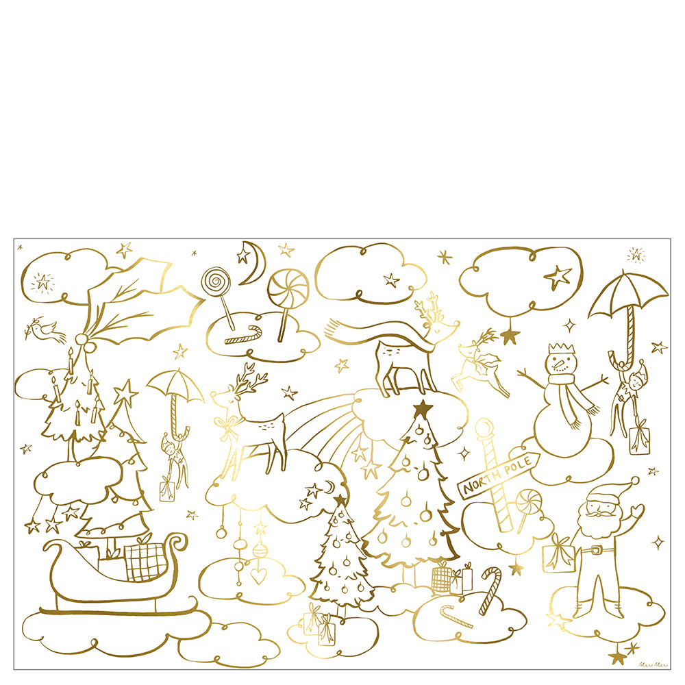 Poster para colorear - Navidad