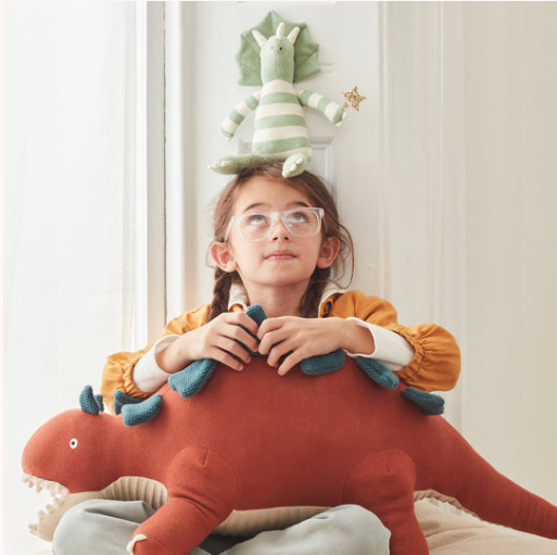 Muñeco tejido pequeño - triceratops Max