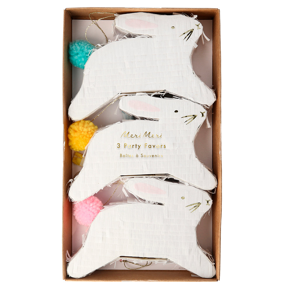 Mini piñatas - conejos primaverales