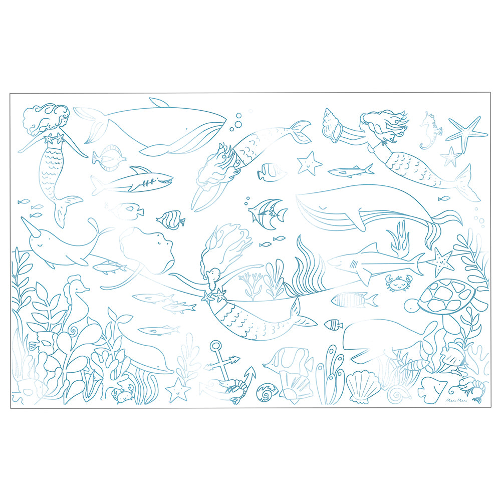 Posters para pintar sirenas (2 hojas)