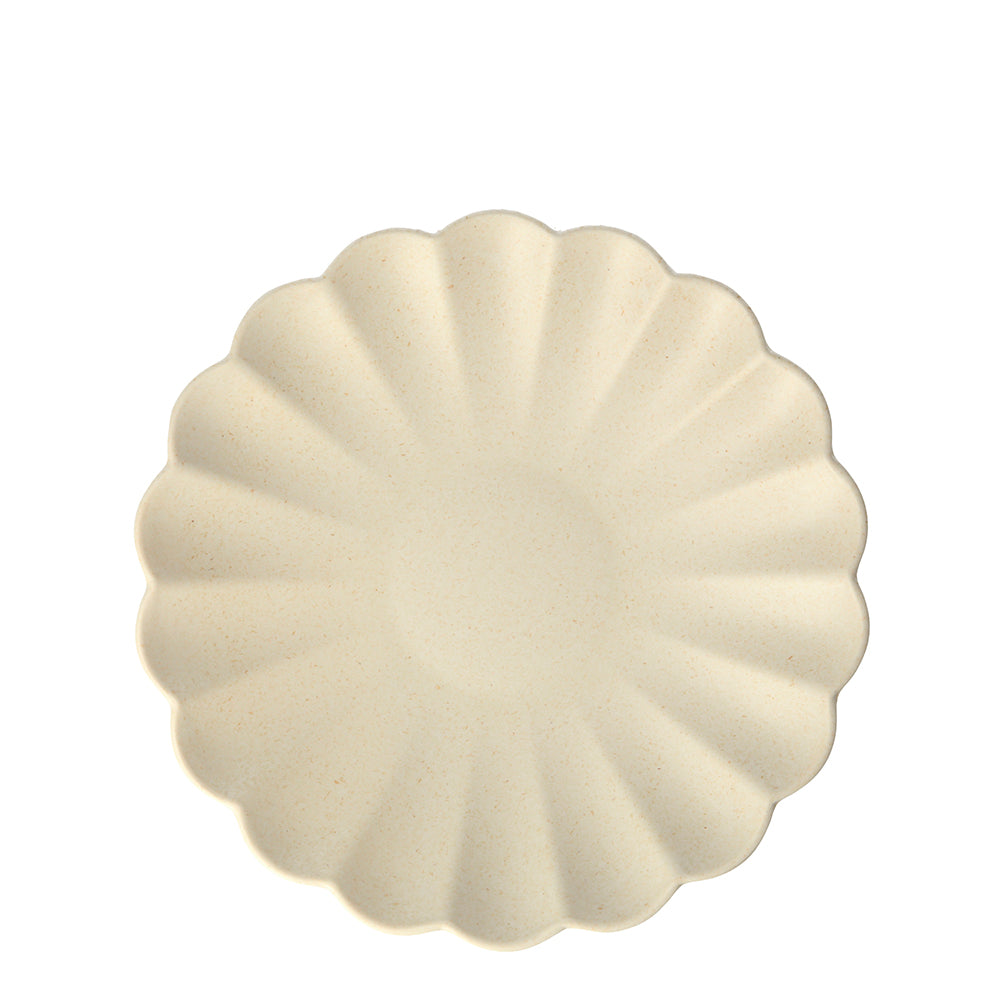 Platos de fibra de bambú - pequeños 19cm
