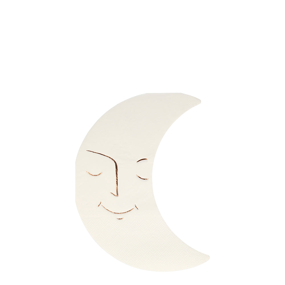 Servilletas con forma de luna cobre