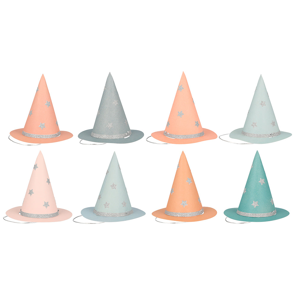 Mini sombreros de bruja Halloween pastel