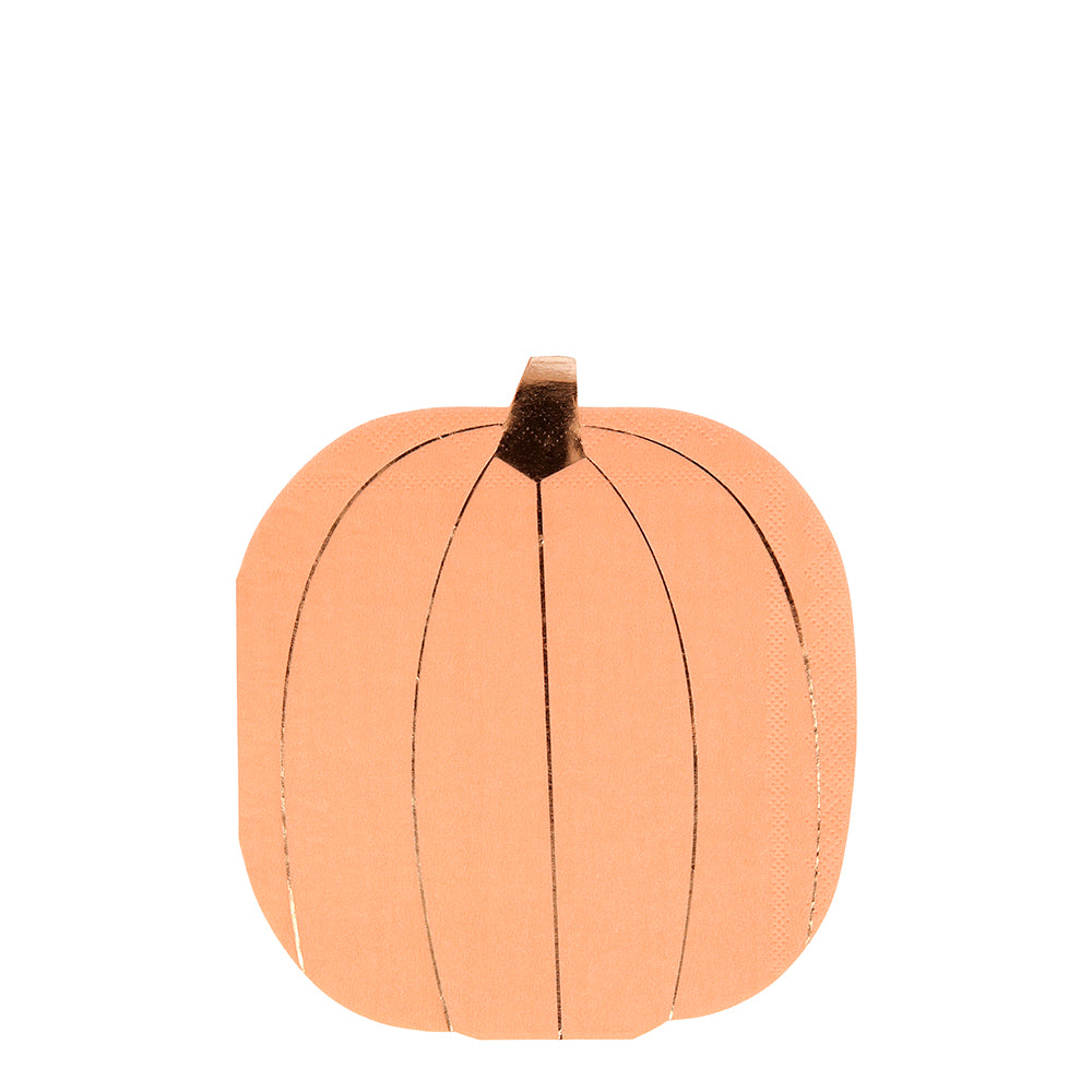 Servilletas con forma de calabaza