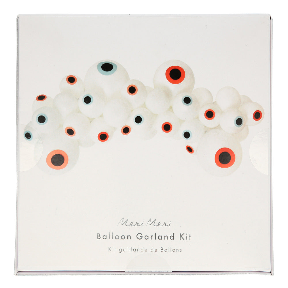 Guirnalda de globos - ojos de Halloween