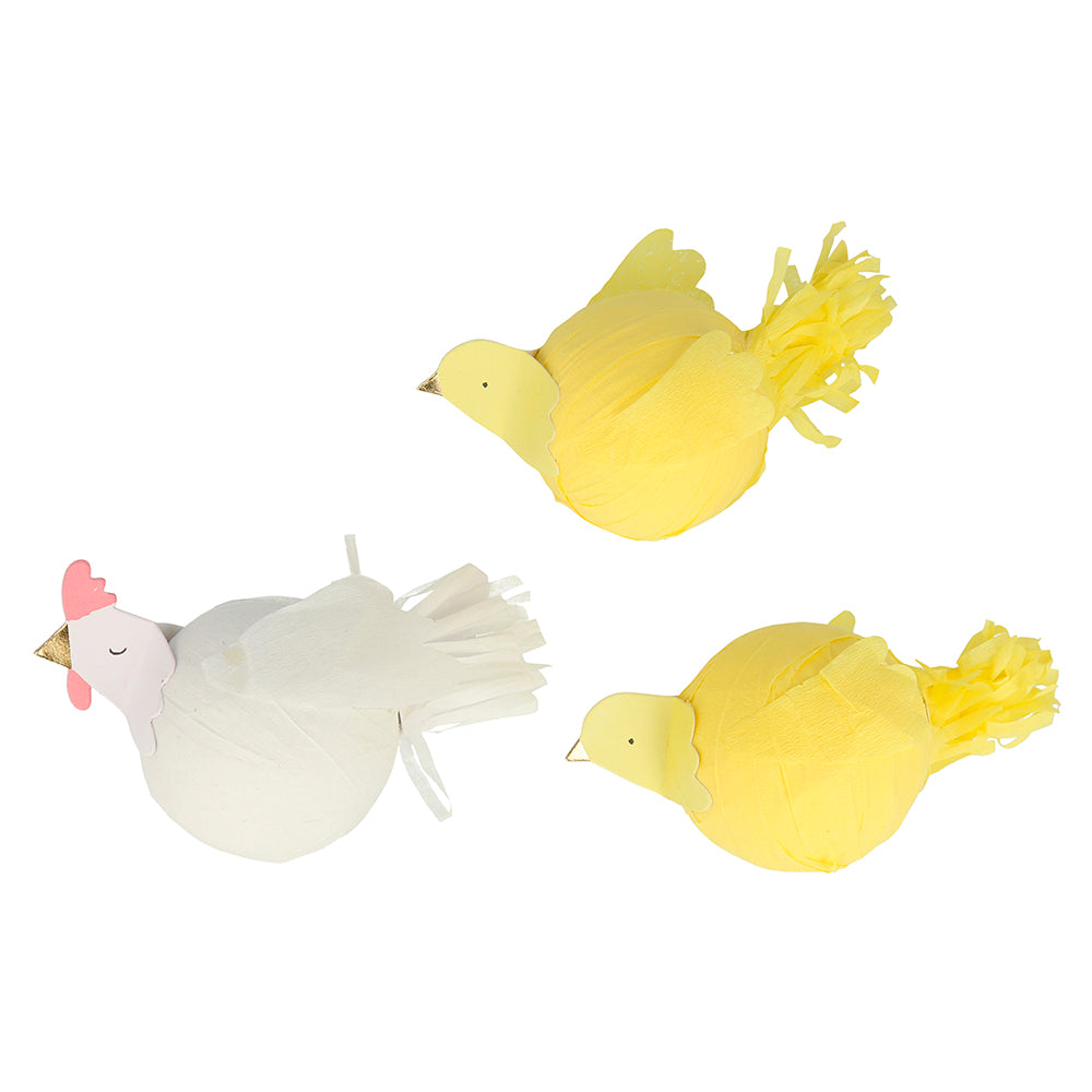 Sorpresas con forma de gallina y pollitos