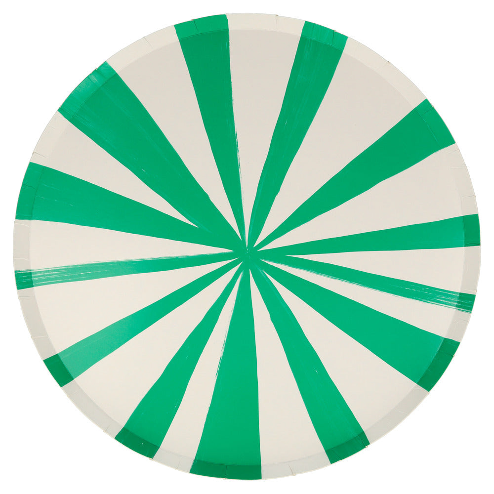 Platos rayas 8 colores - grandes 26.7 cm