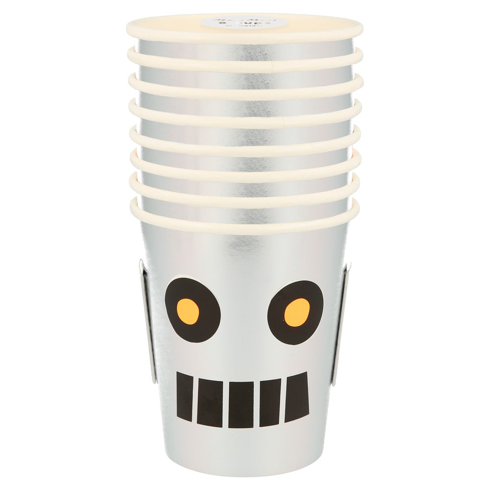 Vasos con orejas de robot