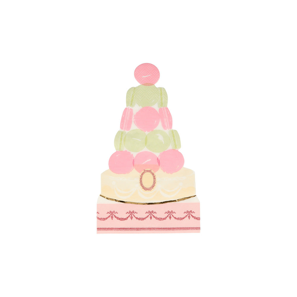Servilletas pirámide de macarrones Ladurée Paris