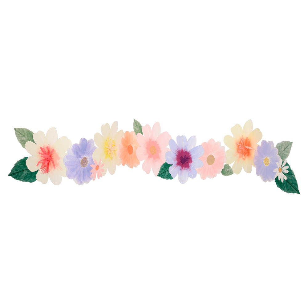 Tarjeta - acordeón flores (happy birthday)