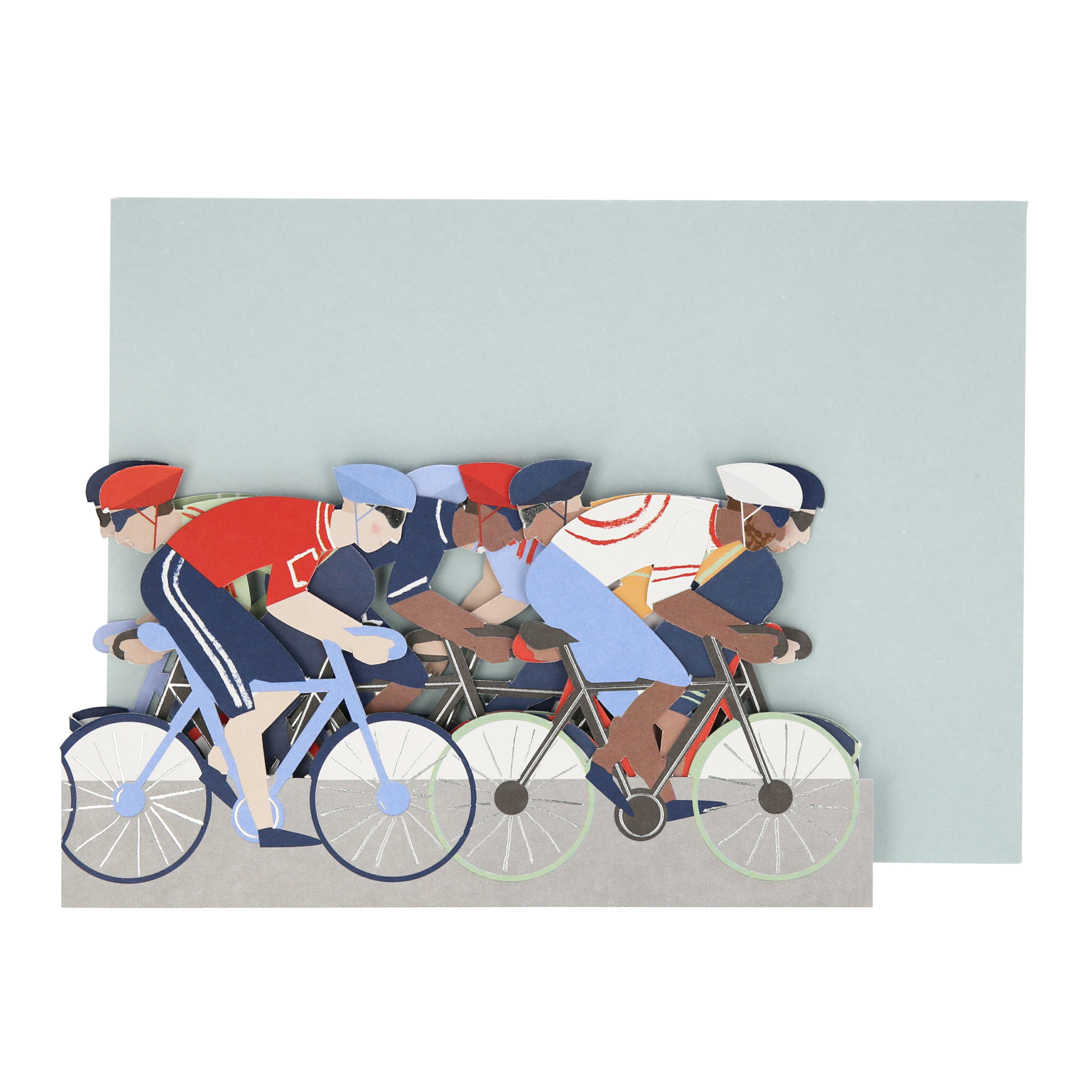 Tarjeta - acordeón bicicletas (happy birthday)