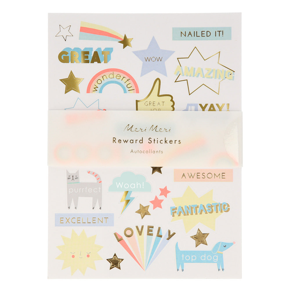 Hojas de stickers - premios pastel