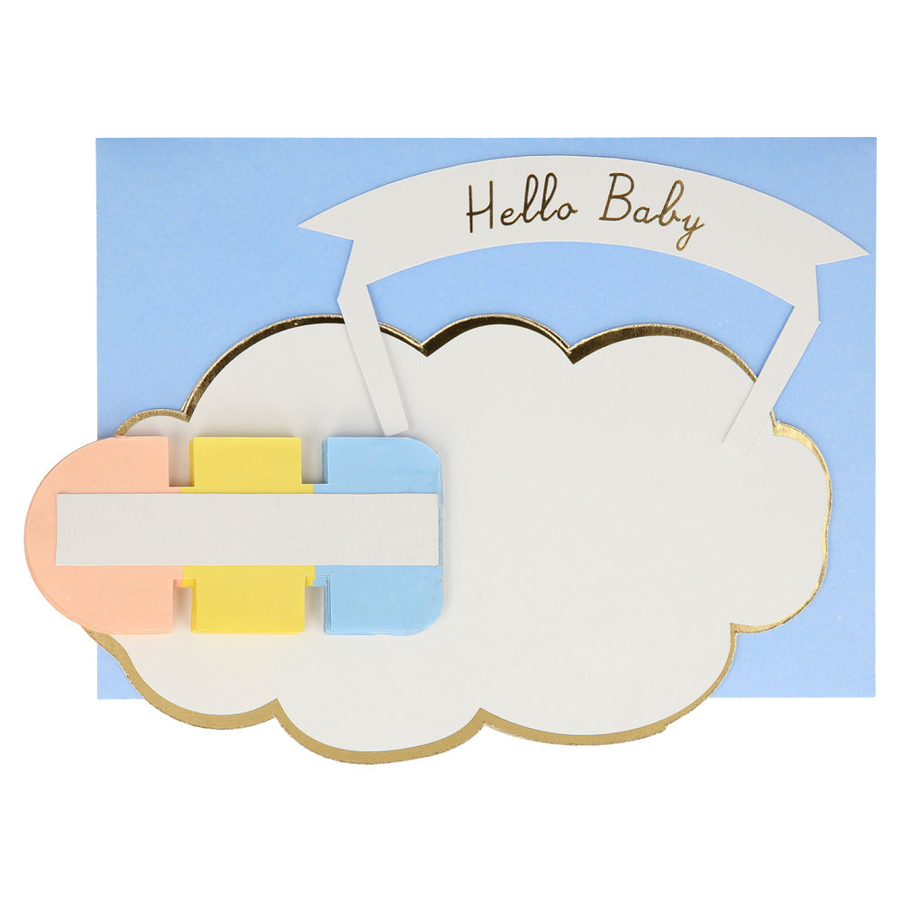 Tarjeta - honeycomb arcoiris (new baby)