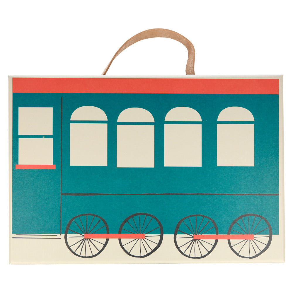 Calendario de adviento - tren de madera