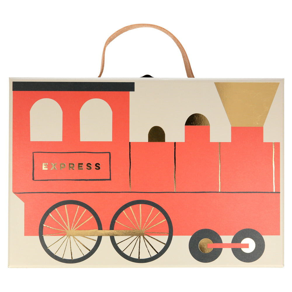 Calendario de adviento - tren de madera