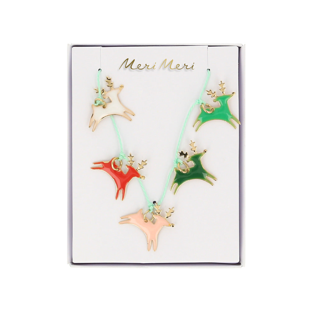 Collar - renos esmaltados