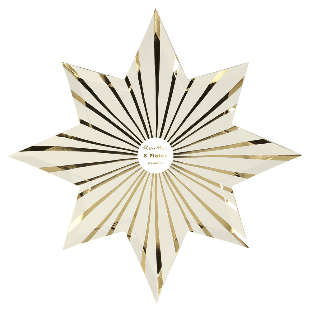 Platos - estrellas y rayas medianos