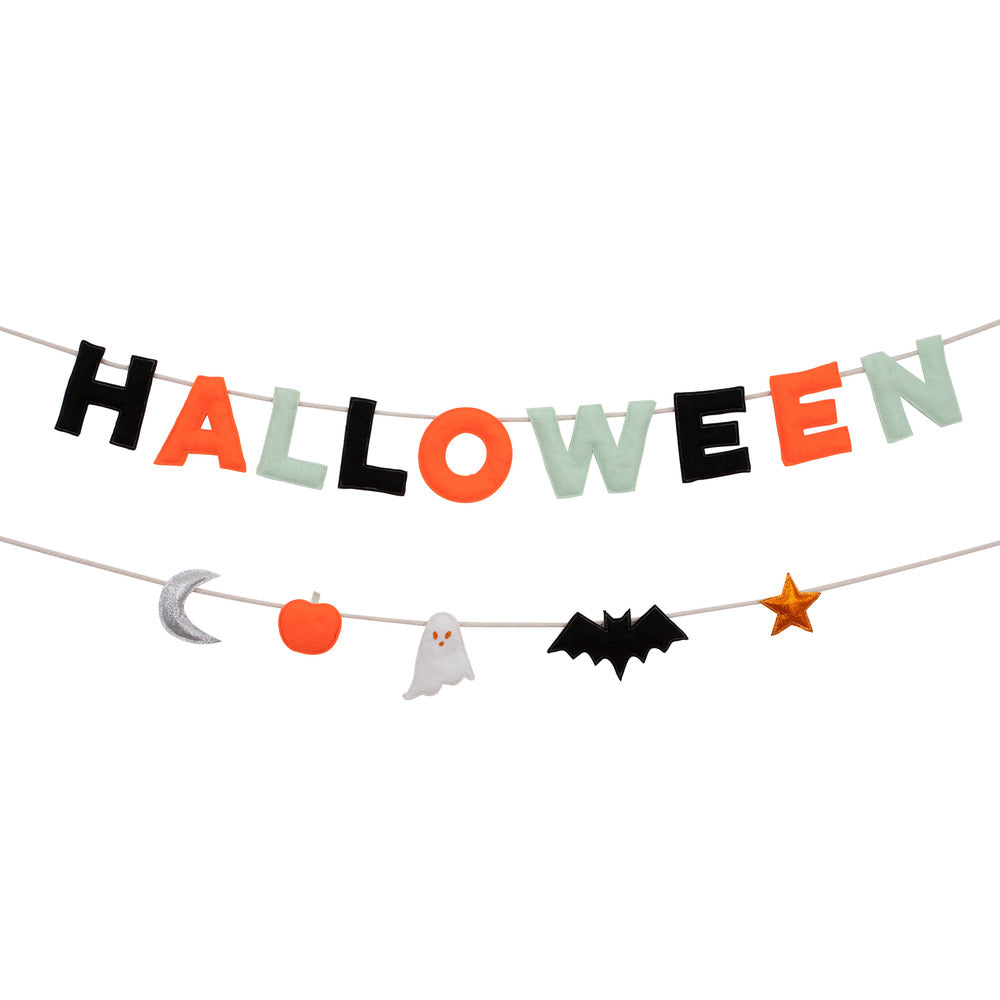Guirnalda Halloween de fieltro