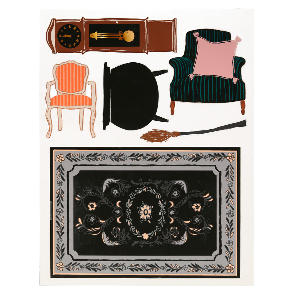 Casita de Halloween de cartón