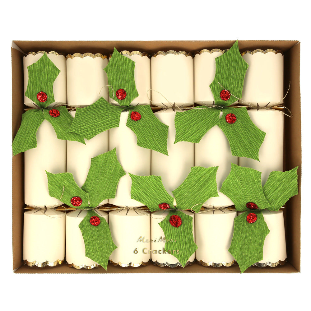 Crackers - hojas de muérdago
