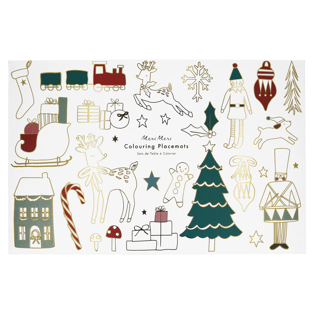 Individuales para pintar - Navidad