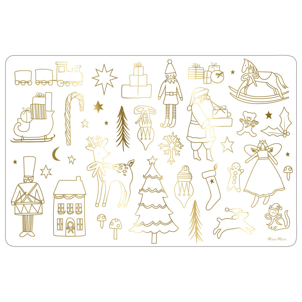 Individuales para pintar - Navidad