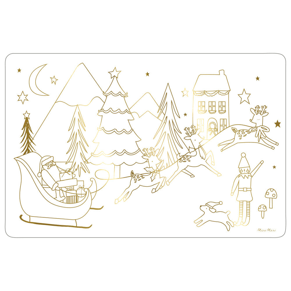 Individuales para pintar - Navidad