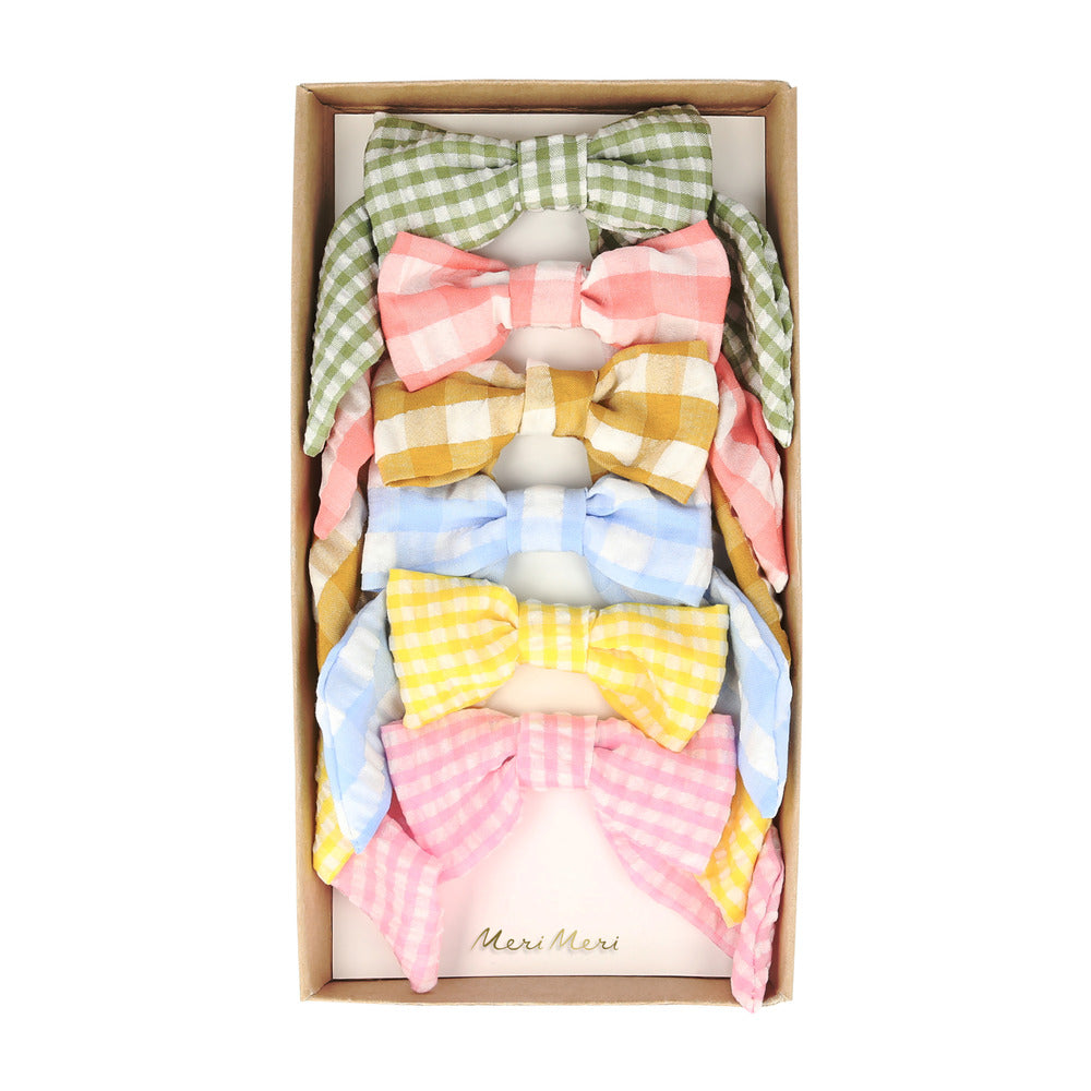 Pinches - lazos grandes cuadrillé