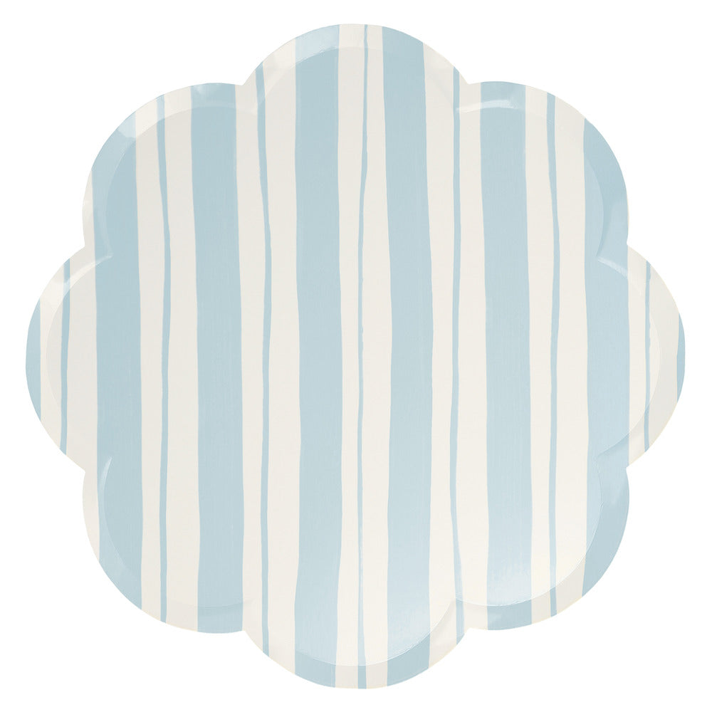 Platos con rayas pastel - grandes