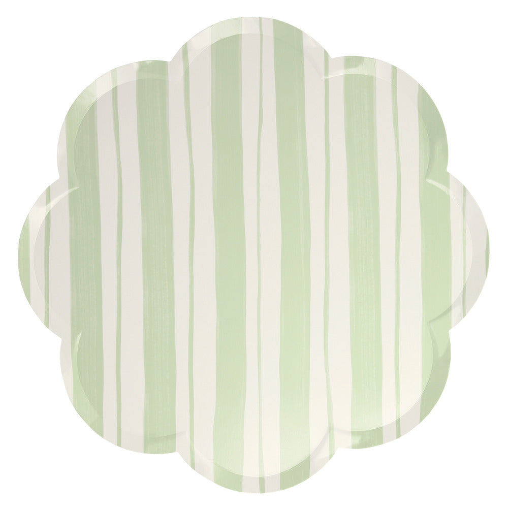 Platos con rayas pastel - grandes