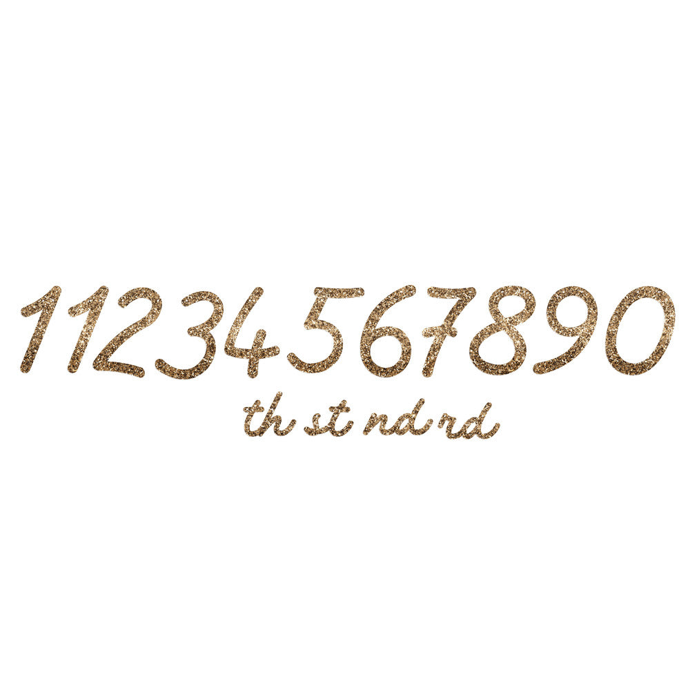 Guirnalda Happy Birthday manuscrita - dorado