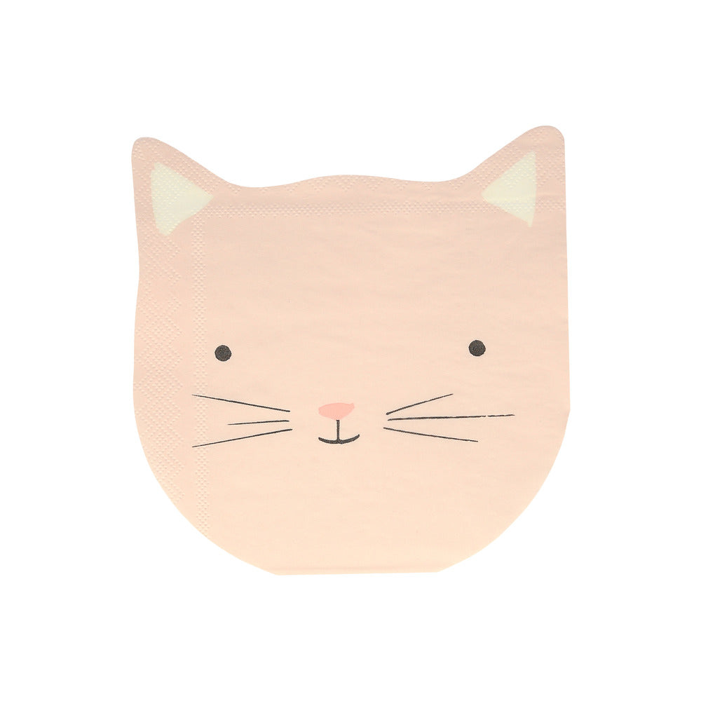 Servilletas con forma de gatito