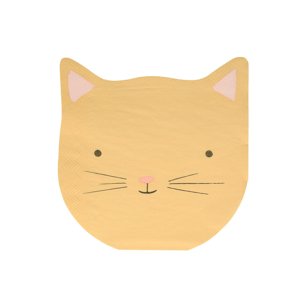 Servilletas con forma de gatito