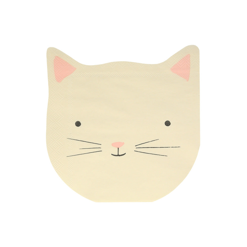 Servilletas con forma de gatito