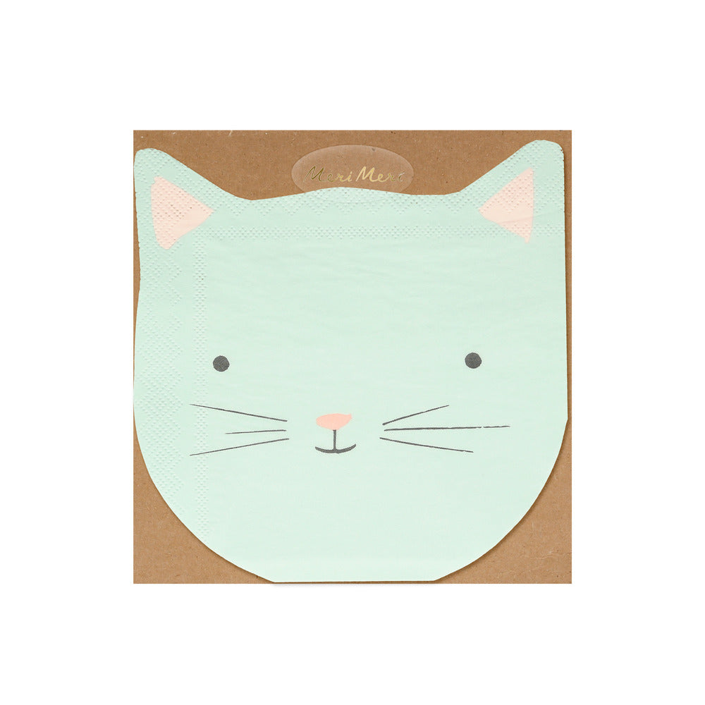 Servilletas con forma de gatito