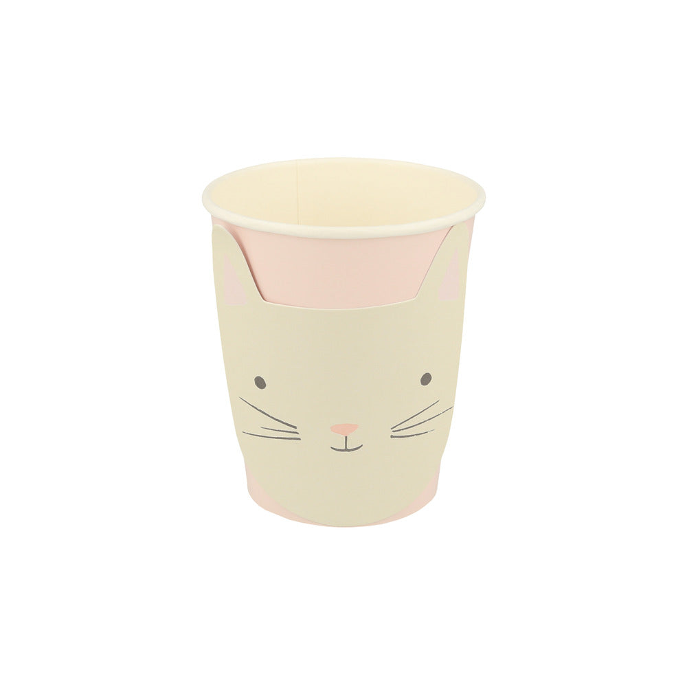 Vasos con cara de gatito
