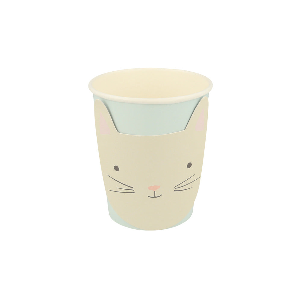 Vasos con cara de gatito